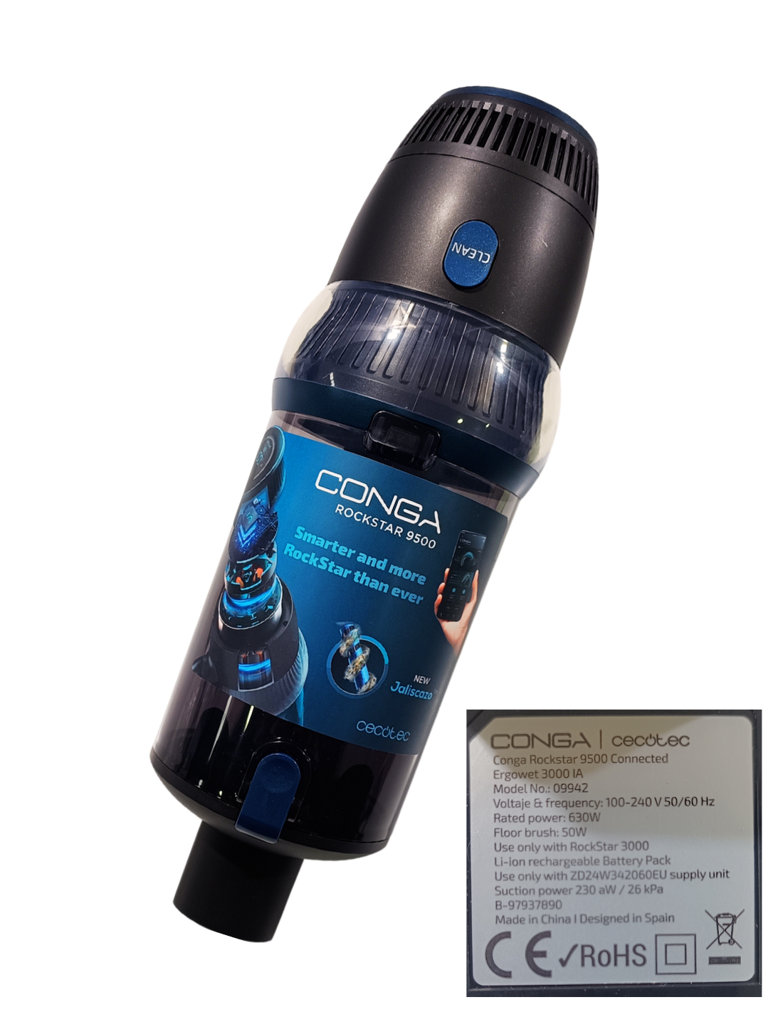 Cuerpo Motor Conga Rockstar 9500 Connected Ergowet 3000 IA