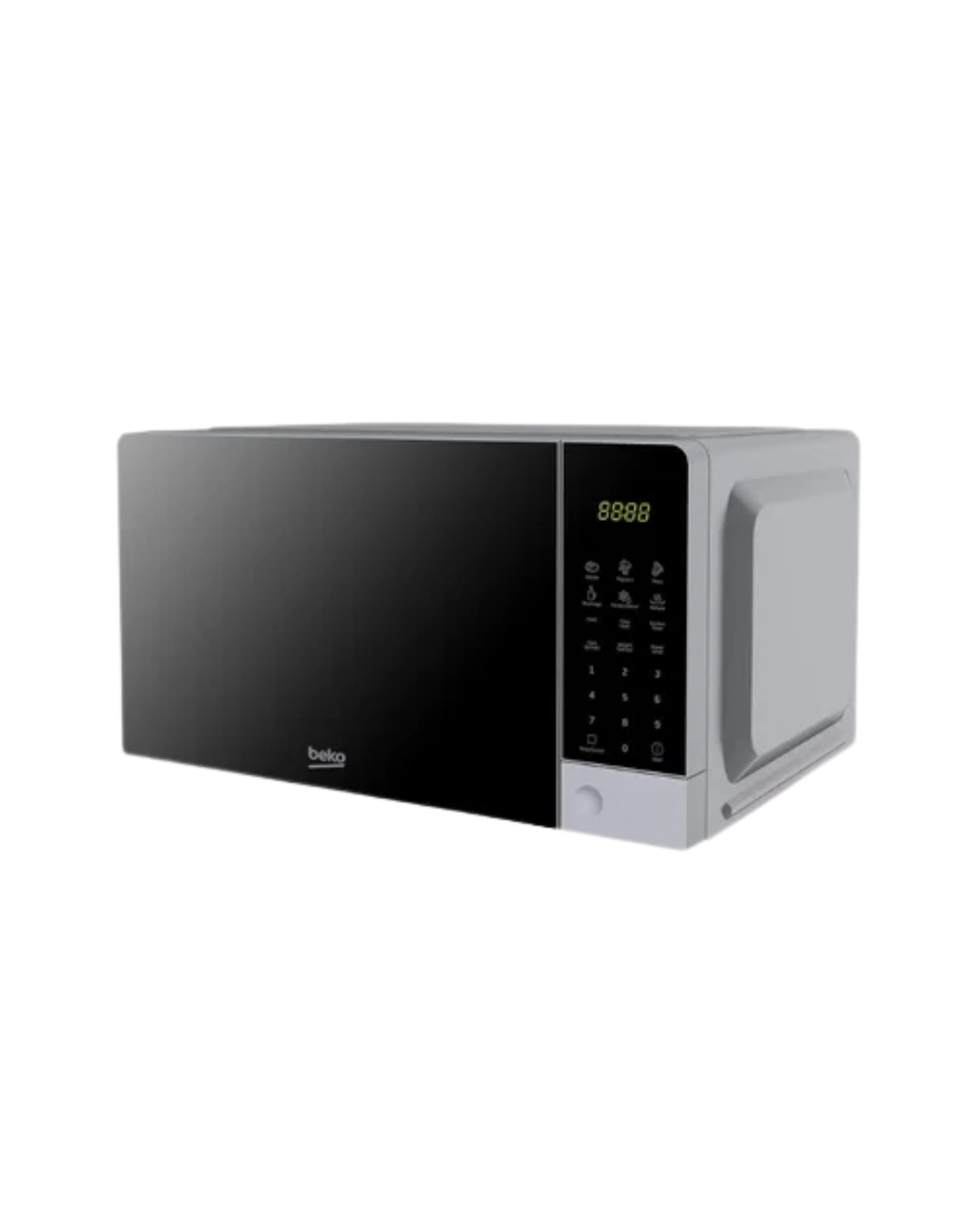Horno Microondas Beko - Digital - Capacidad 20 litros - Color plateado