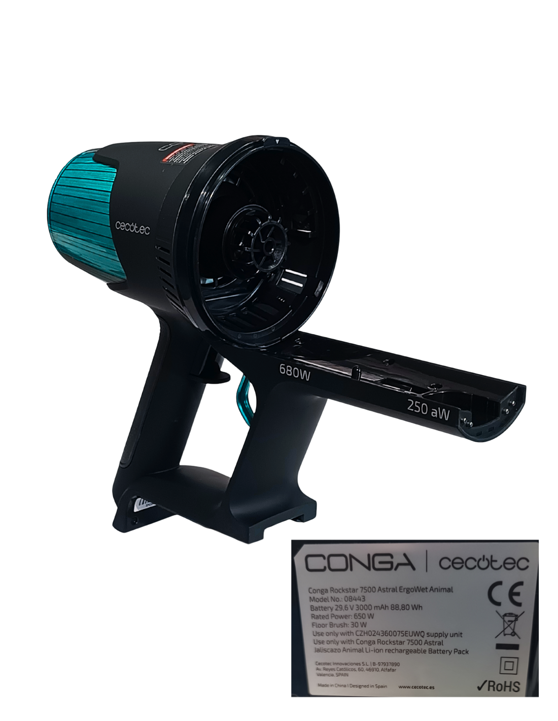 Cuerpo Motor Conga Rockstar 7500 Astral ErgoWet Animal 08443