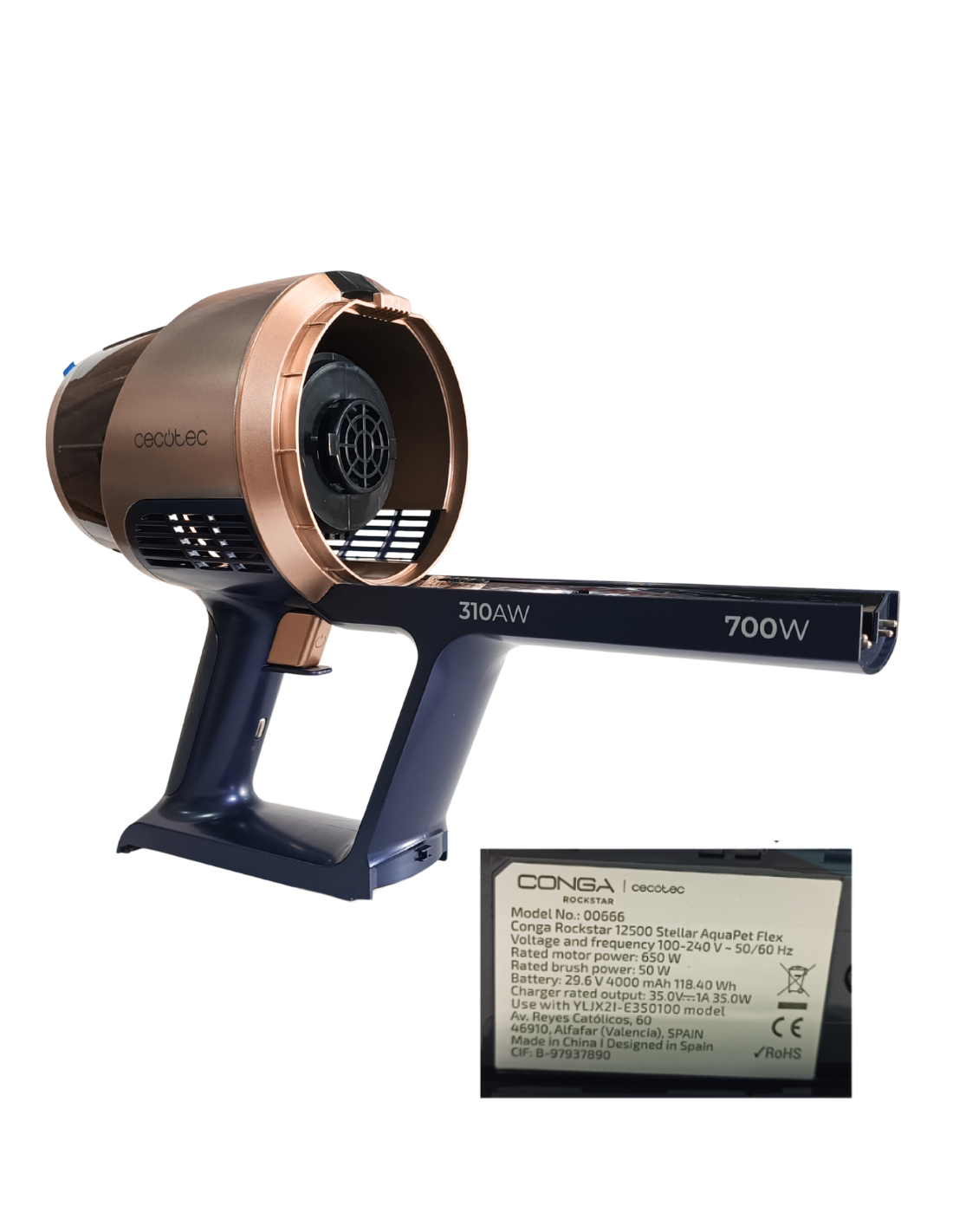 Cuerpo Motor Conga Rockstar 12500 Stellar AguaPet Flex