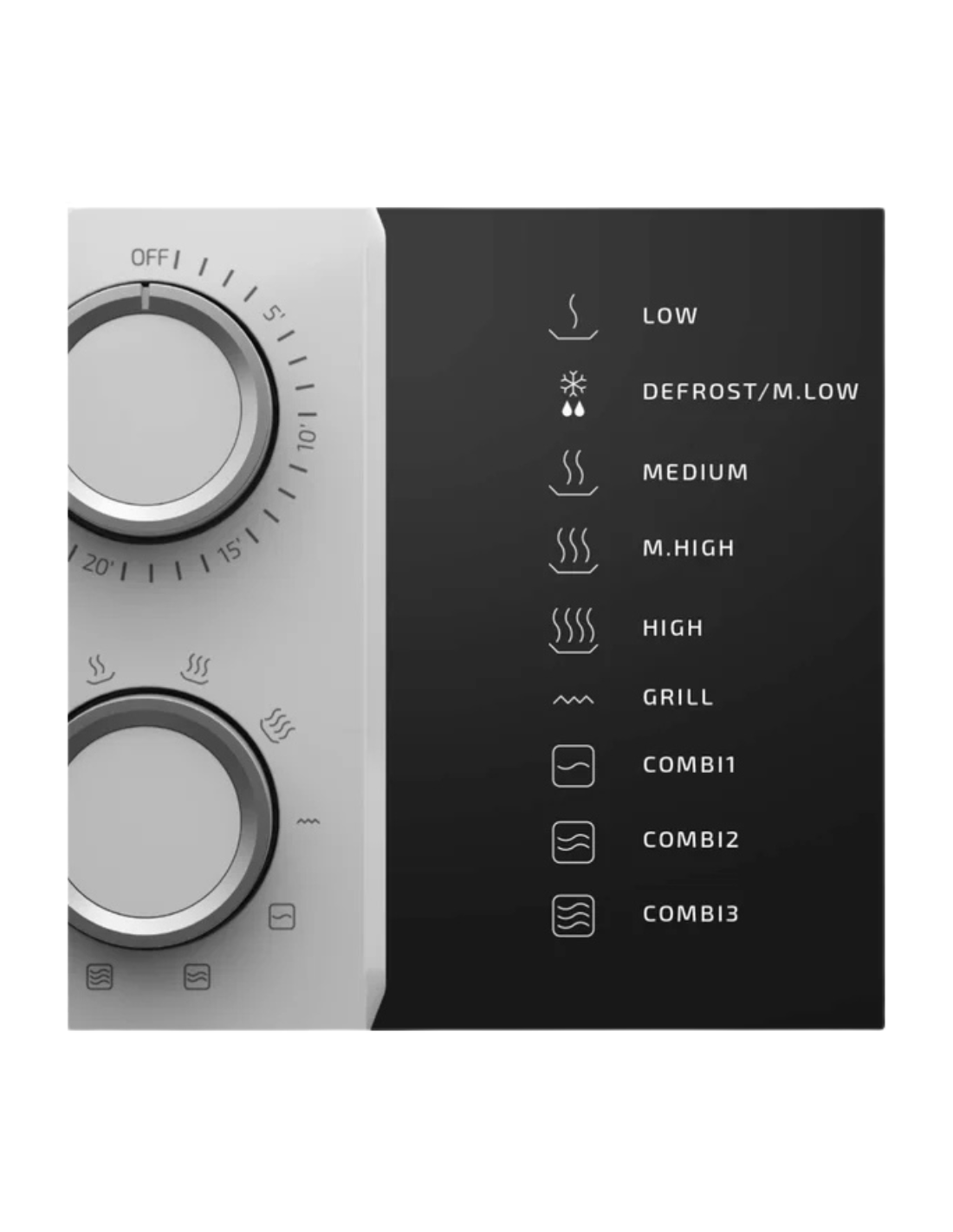 Cecotec Microondas con Grill ProClean 3110. 700 W, Grill 800 W, 20 L