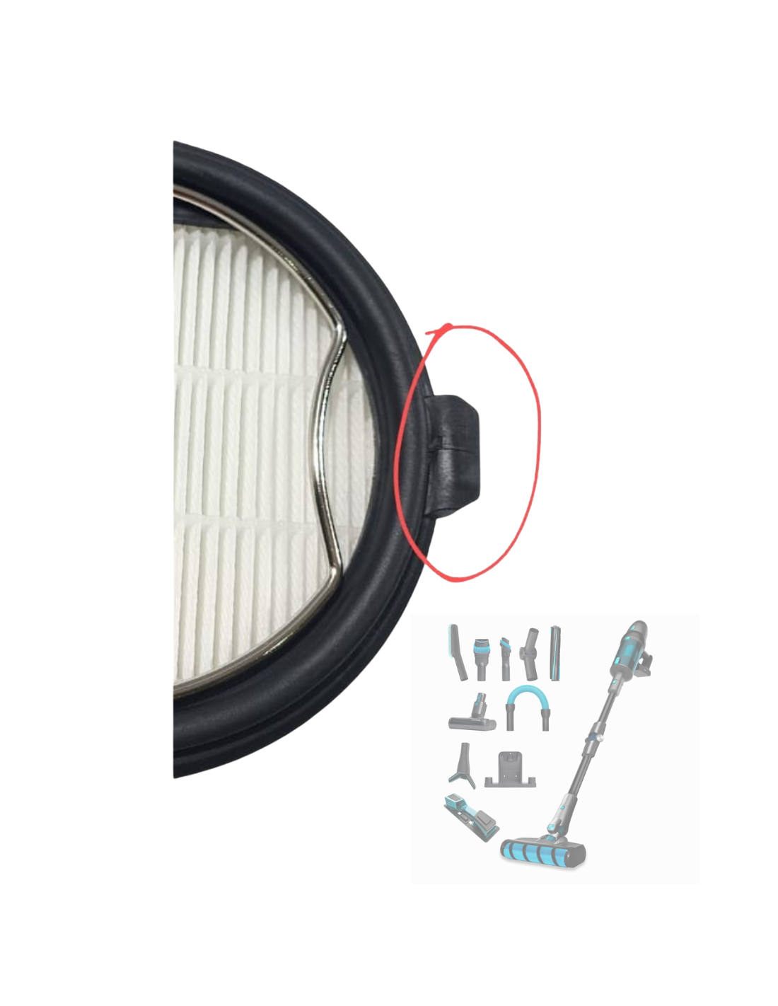 Imán Filtro Hepa Conga Rockstar 1700 Titanium ErgoWet