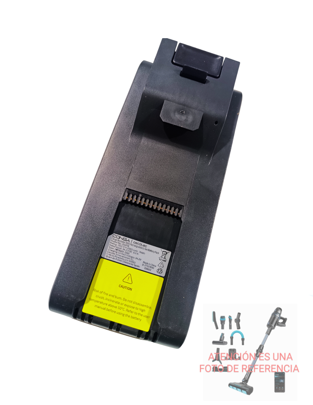 Batería Conga Rockstar 1700 Titanium ErgoWet