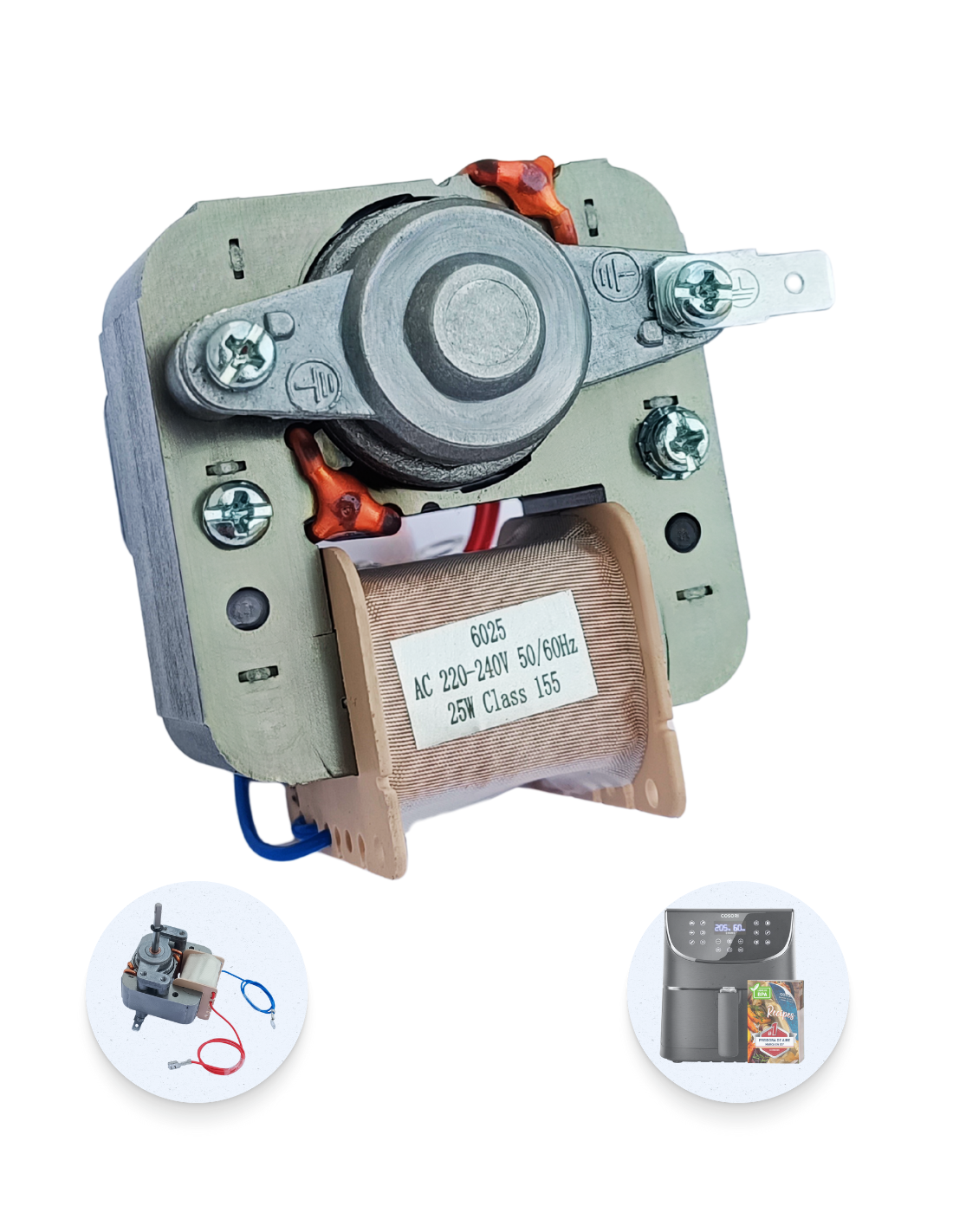 Motor Ventilador Cosori 5.5L Freidora de Aire CP158-AF