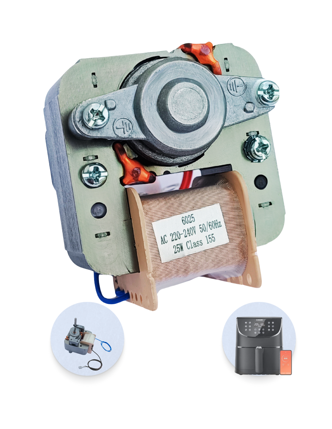 Motor Ventilador Cosori 5.5L Wifi Freidora de Aire Smart Chef Edición