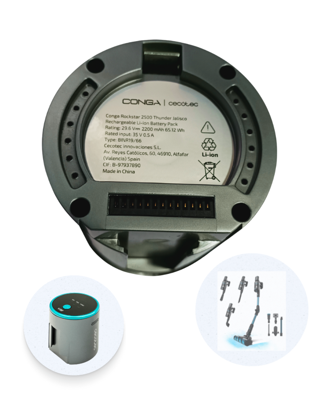 Batería Conga Rockstar 2500 Thunder Jalisco/ 2500 Thunder Flex Animal