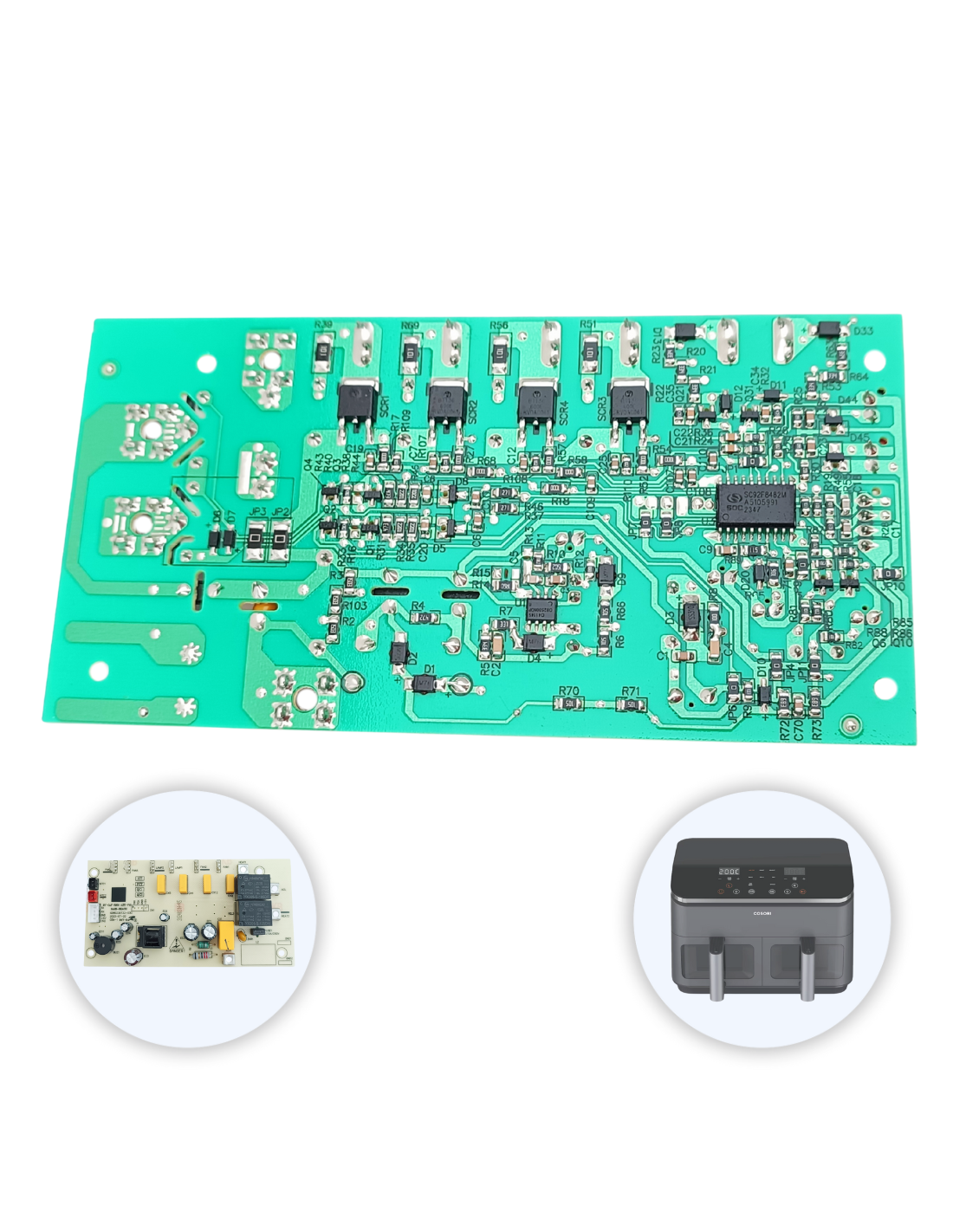 Placa PCB Cosori 8.5L Freidora de Aire Dual Basket Chef Edición
