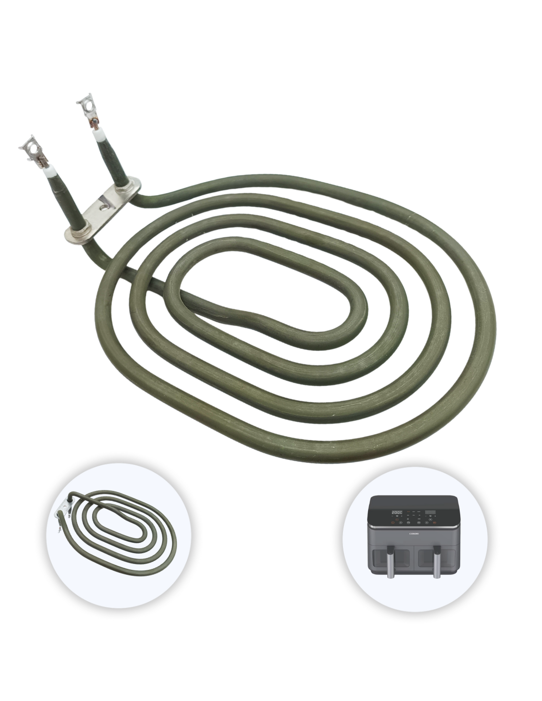 Resistencia 1650W Cosori 8.5L Freidora Dual Basket Chef Edición