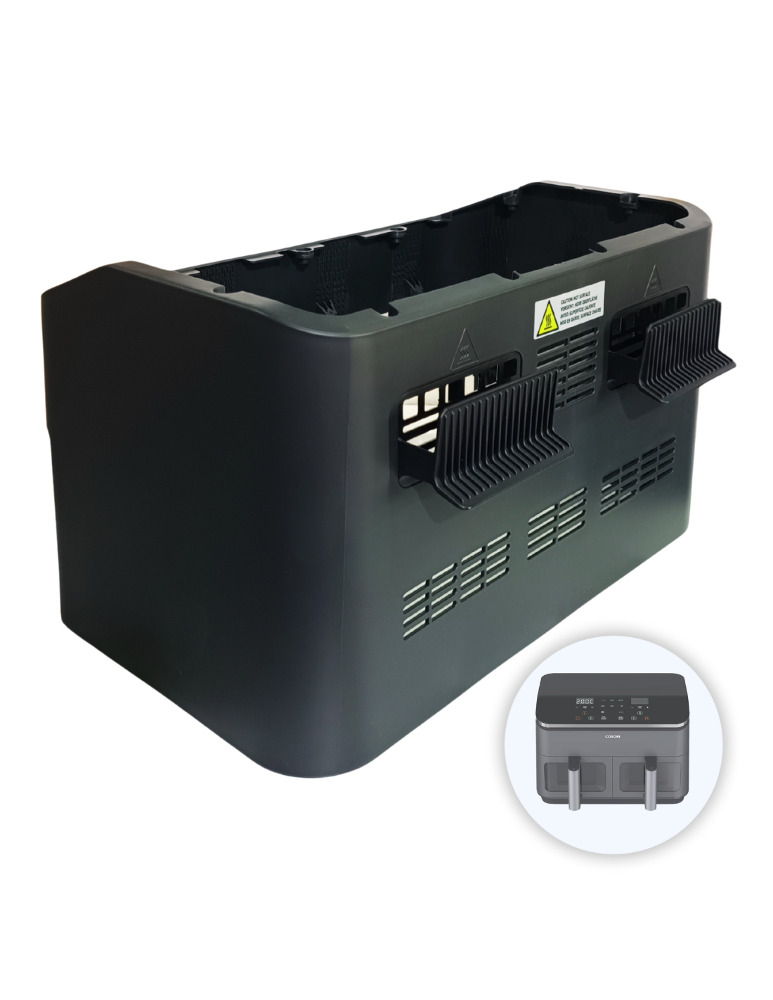 Carcasa Cosori 8.5L Freidora Dual Basket Chef Edición