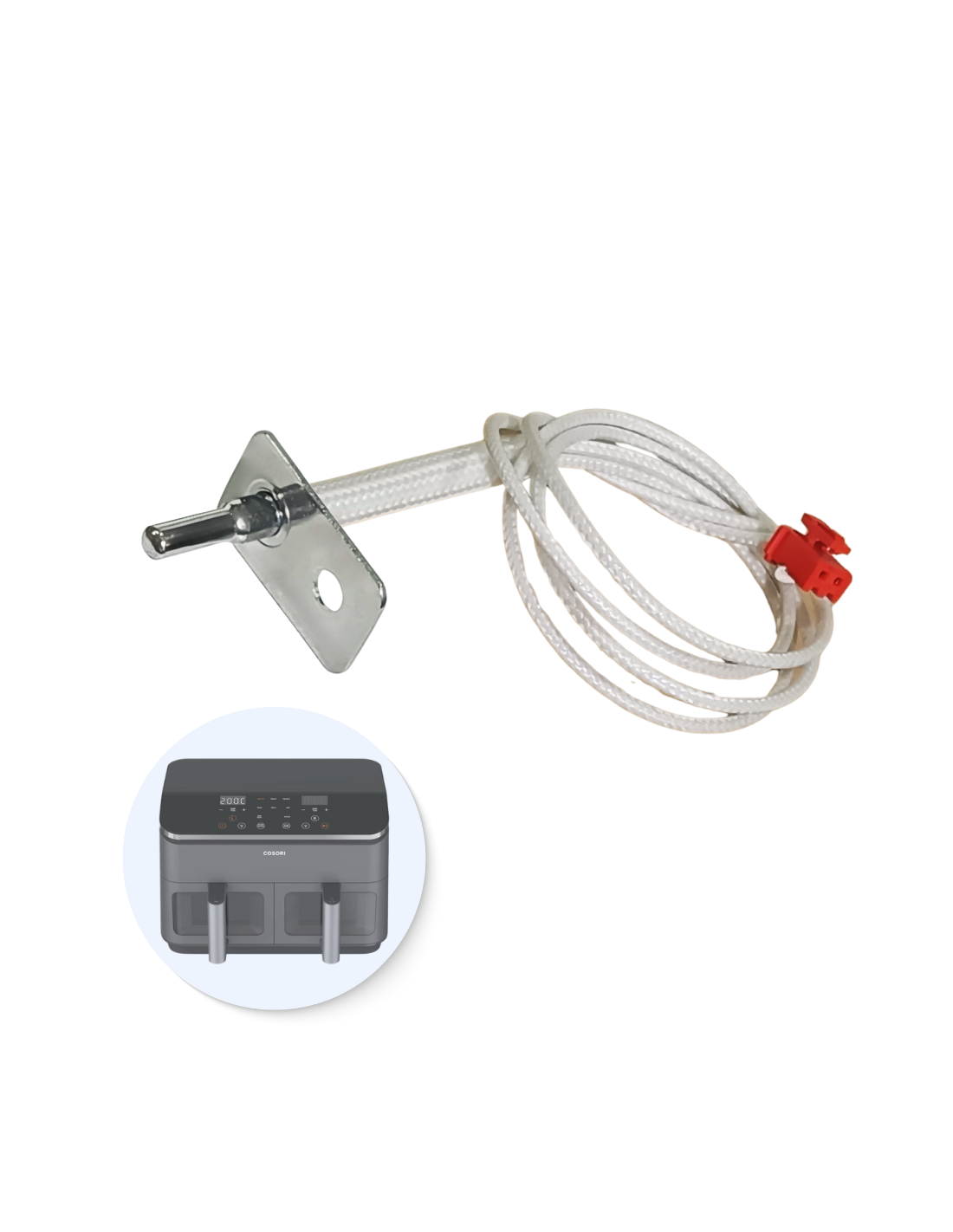 Sonda Temperatura Cosori 8.5L Freidora Dual Basket Chef Edición