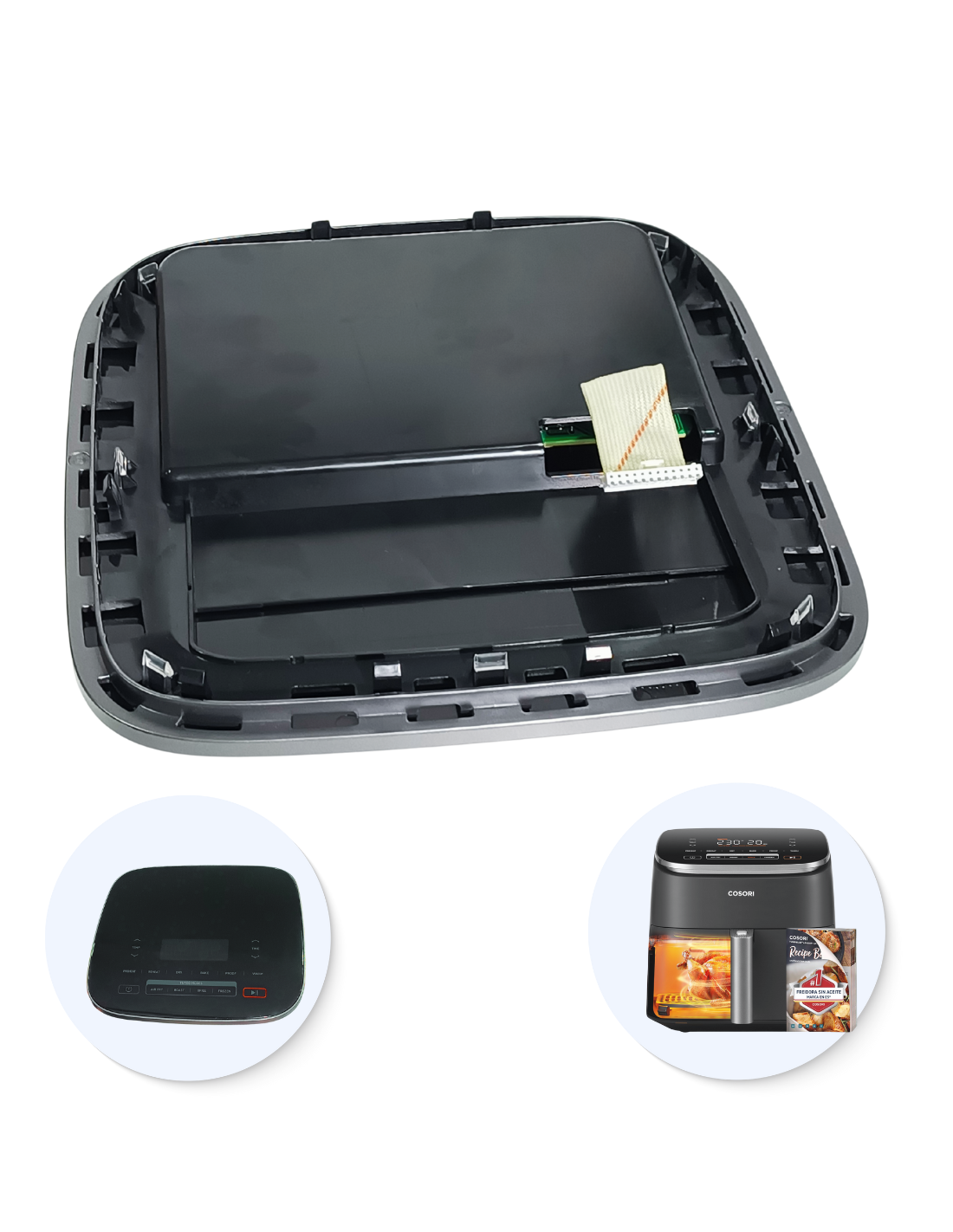 Pantalla LED Cosori 6L Freidora de Aire Turbo Blaze CAF-DC601-KEU