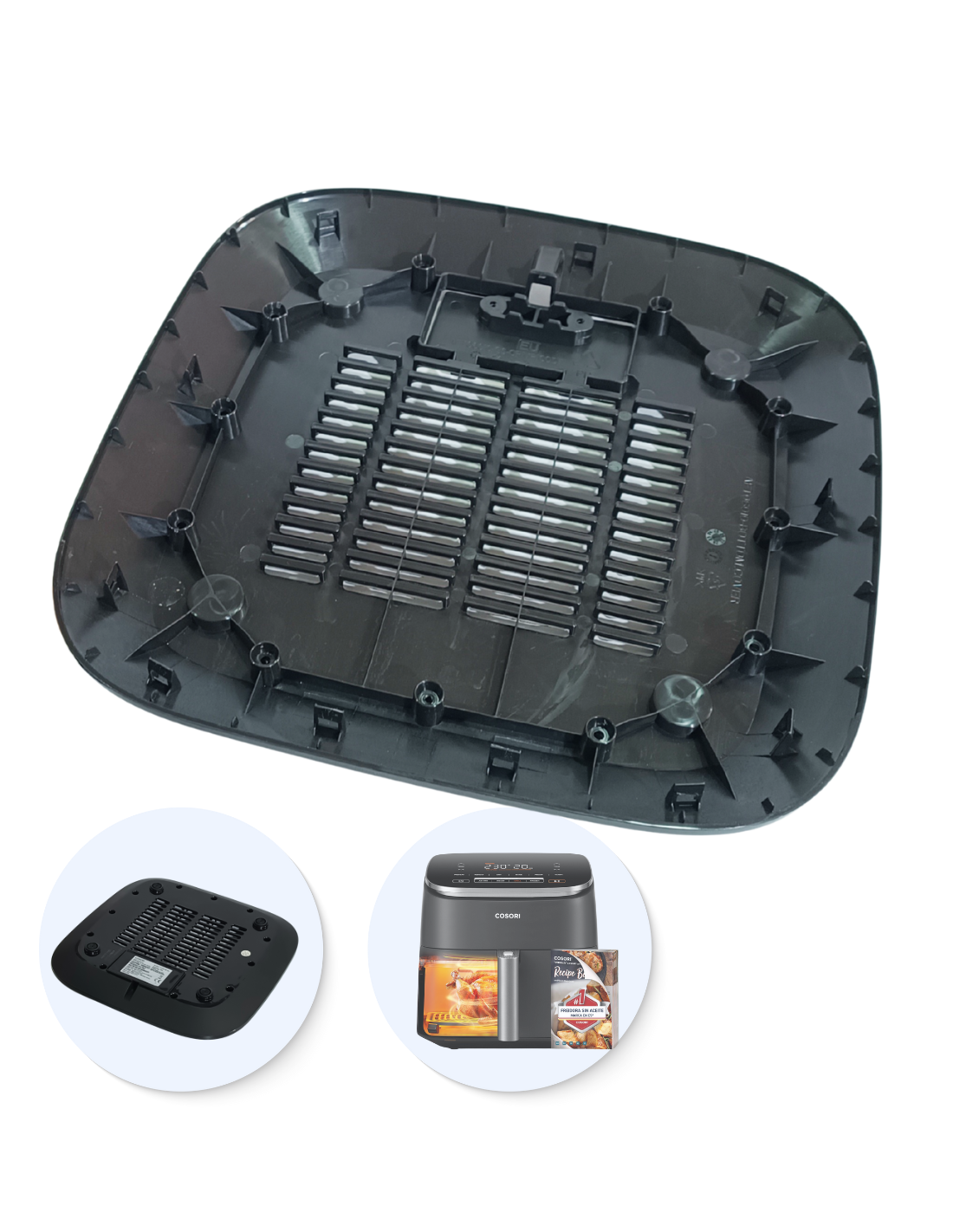 Bandeja Apoyo Cosori 6L Freidora de Aire Turbo Blaze CAF-DC601-KEU