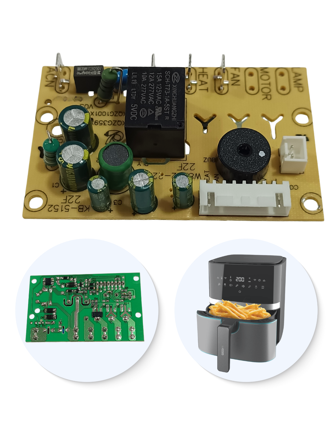 Placa PCB Cecotec Cecofry Full Inox 5500 Pro Freidora de Aire