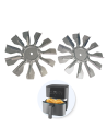 Hélices Ventilador Cecotec Cecofry Full Inox 5500 Pro Freidora de Aire