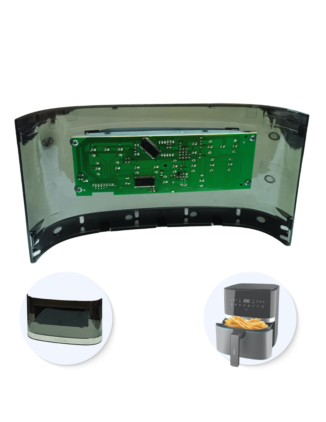 Pantalla LED Cecotec Cecofry Full Inox 5500 Pro Freidora de Aire