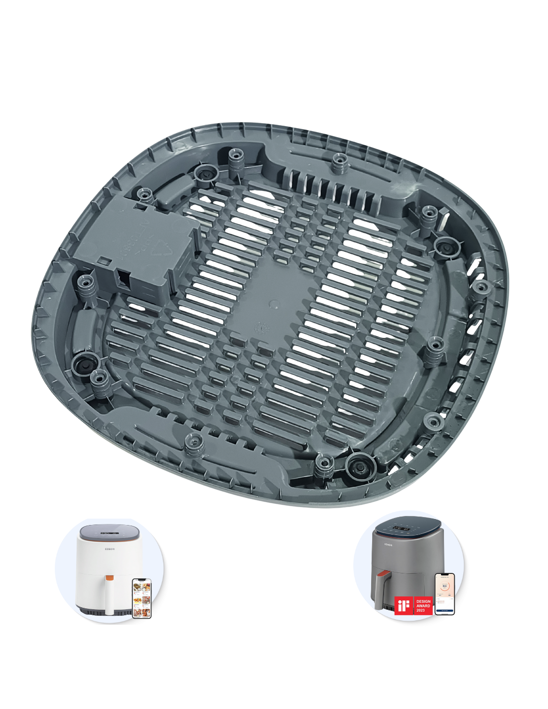 Bandeja Apoyo Cosori 3.8L Freidora de Aire Lite Chef Edition