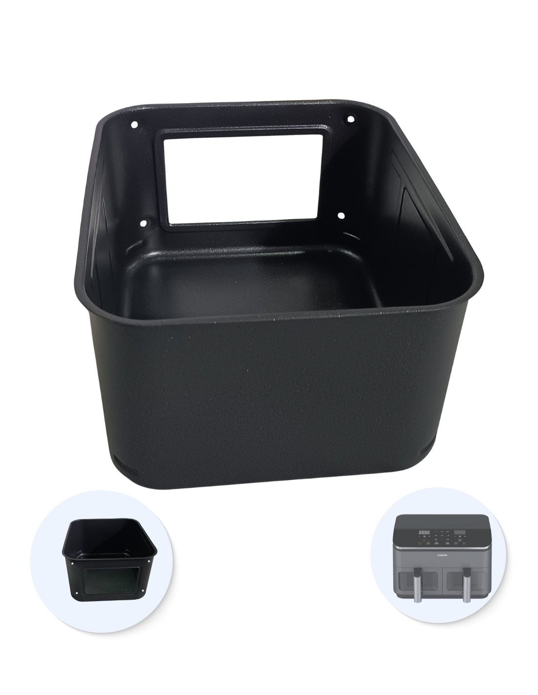 Cesta Cosori 8.5L Freidora Dual Basket Chef Edición