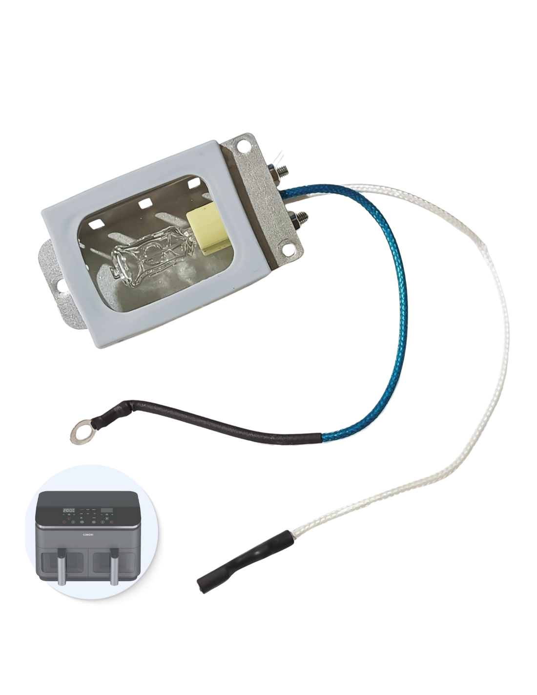 Sistema Iluminación L Cosori 8.5L Freidora Dual Basket Chef Edición