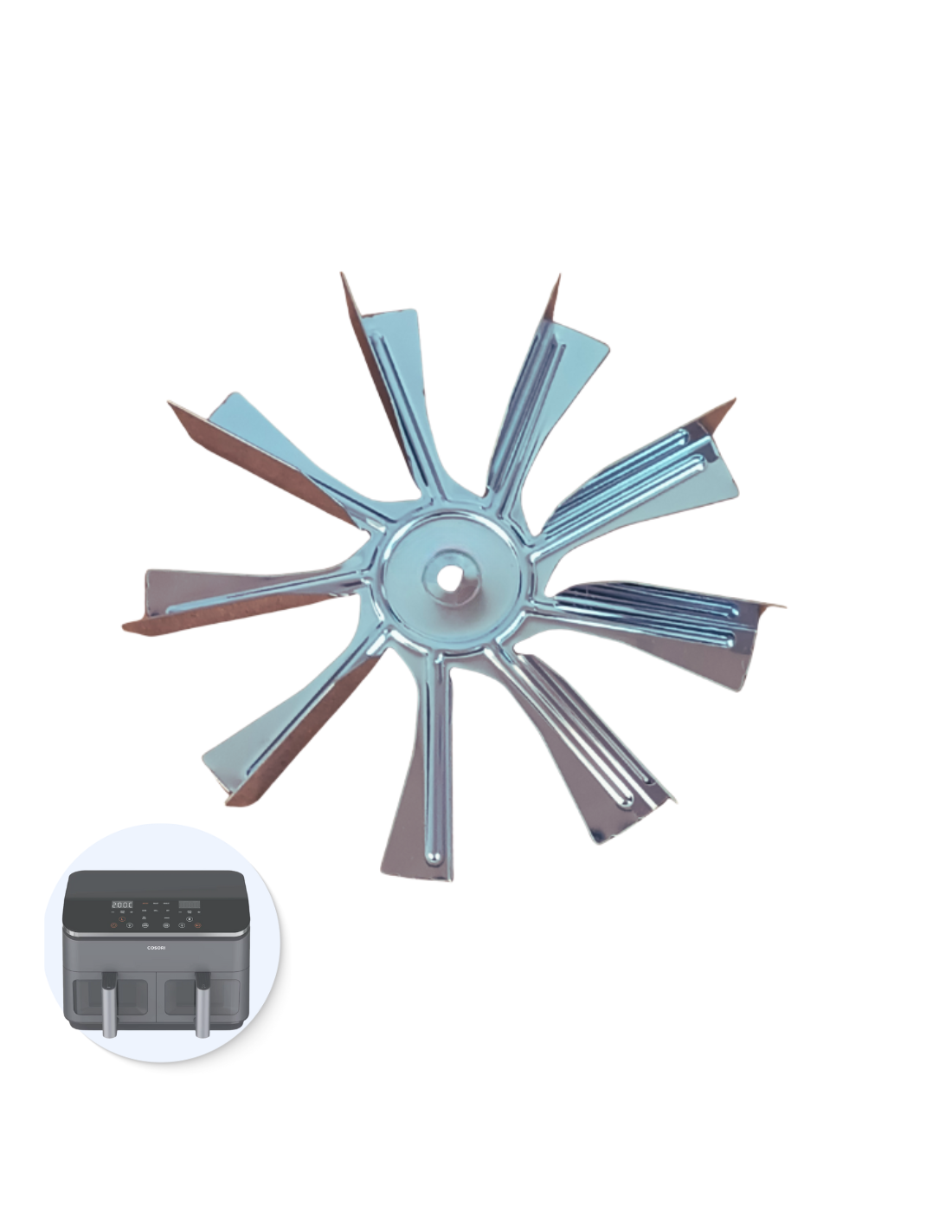 Hélice / Aspa Cosori 8.5L Freidora Dual Basket Chef Edición