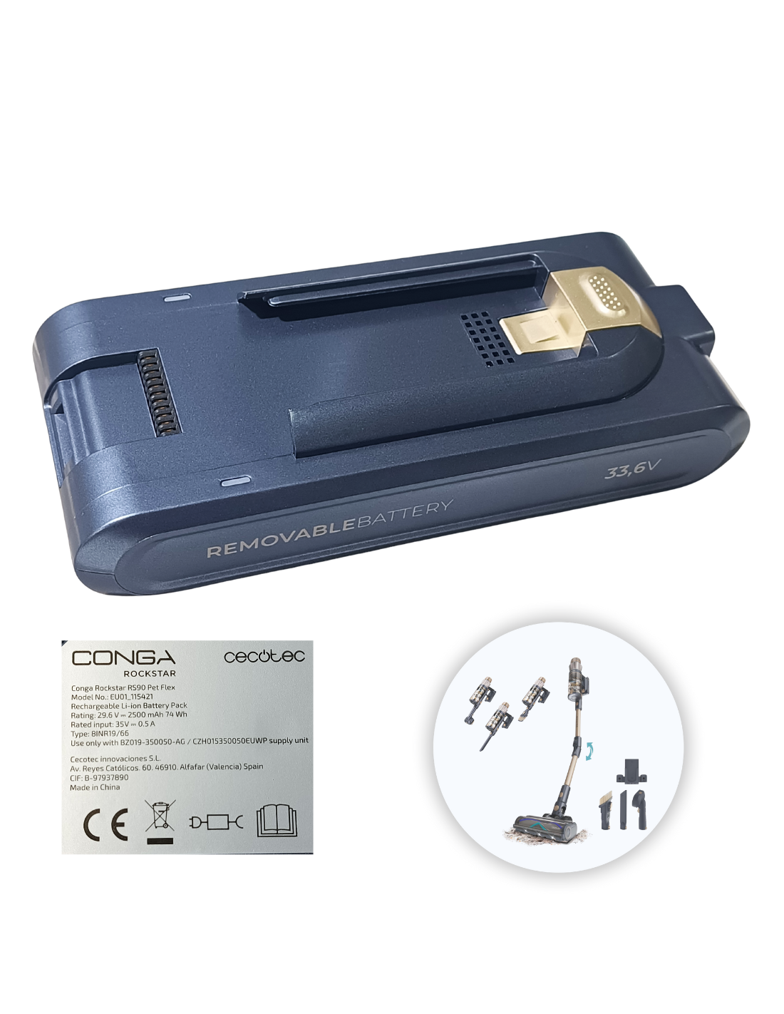 Batería Conga Rockstar RS90 Pet Flex A01_EU01_115421