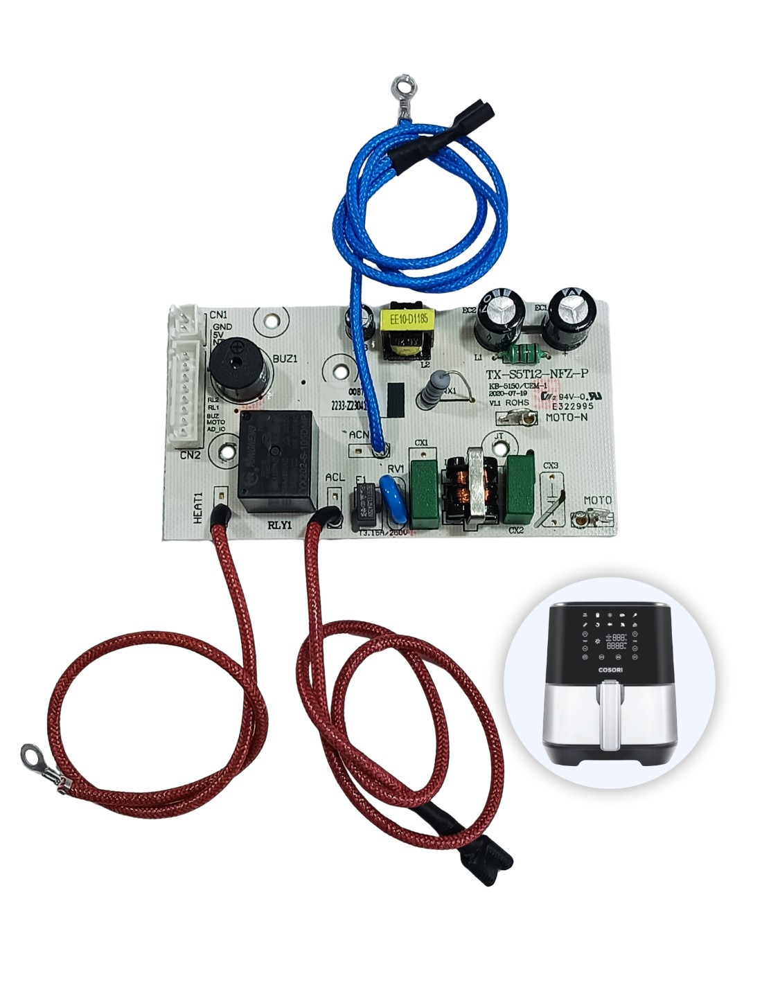 Placa Base PCB Cosori 5.5L Freidora de Aire Stainless Chef Edición
