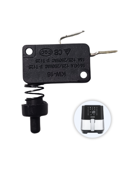 Sistema Cierre Cosori 5.5L Freidora de Aire Stainless Chef Edición