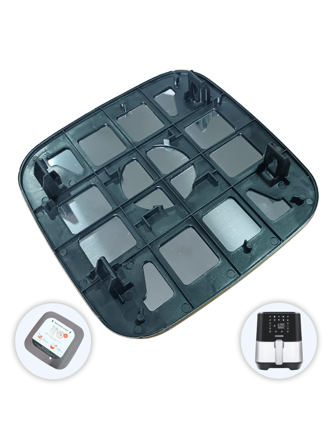 Tapa Superior Cosori 5.5L Freidora de Aire Stainless Chef Edición