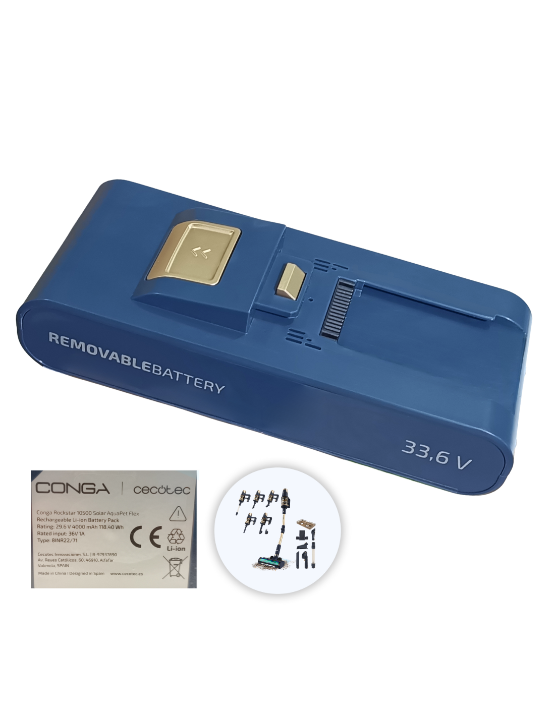 Batería Conga Rockstar 10500 Solar AguaPet Flex
