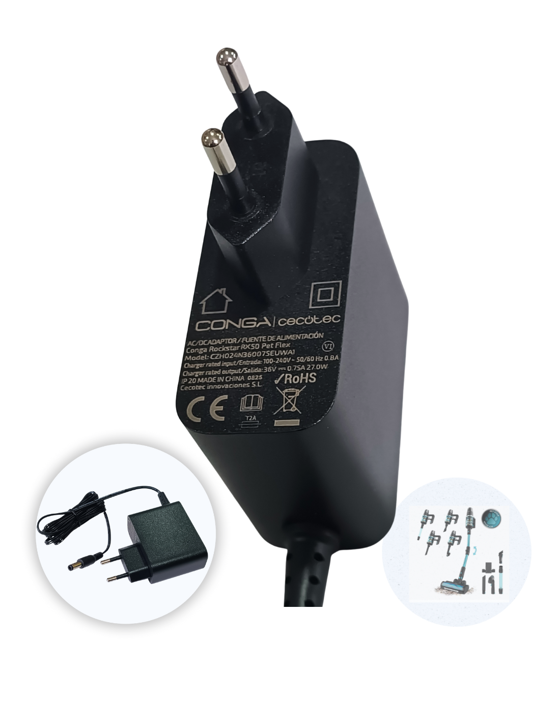 Cargador Conga Rockstar RX50 Pet Flex Modelo:A01_EU01_115938