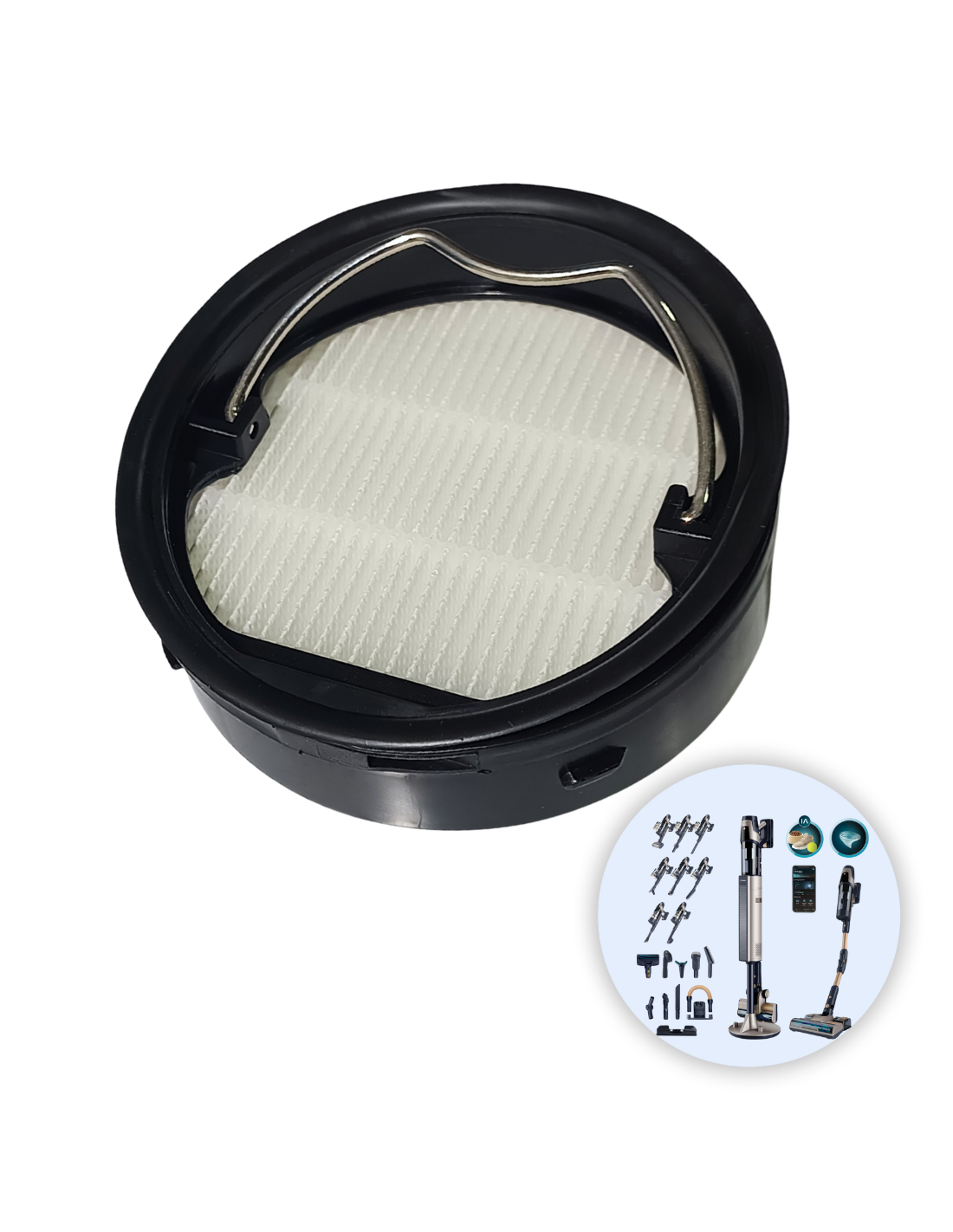 Filtro Hepa Conga Rockstar 11500 Odyssey Station Connected IA