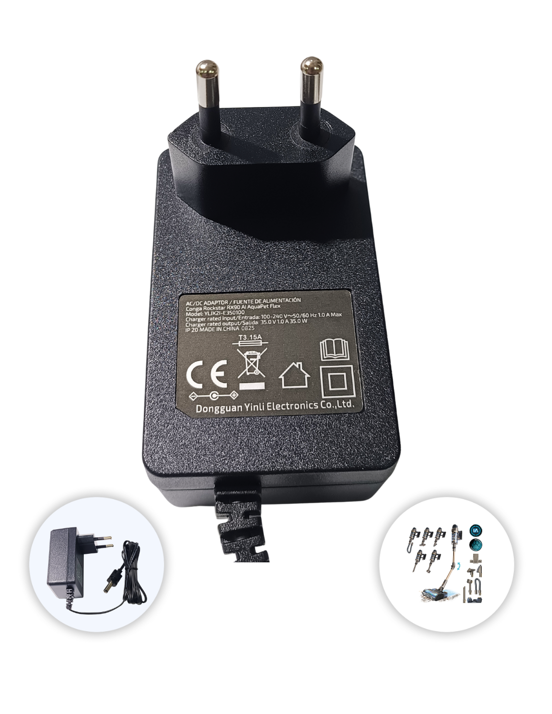 Cargador Conga Rockstar RX90 AI AquaPet Flex Modelo: A01_EU01_115422