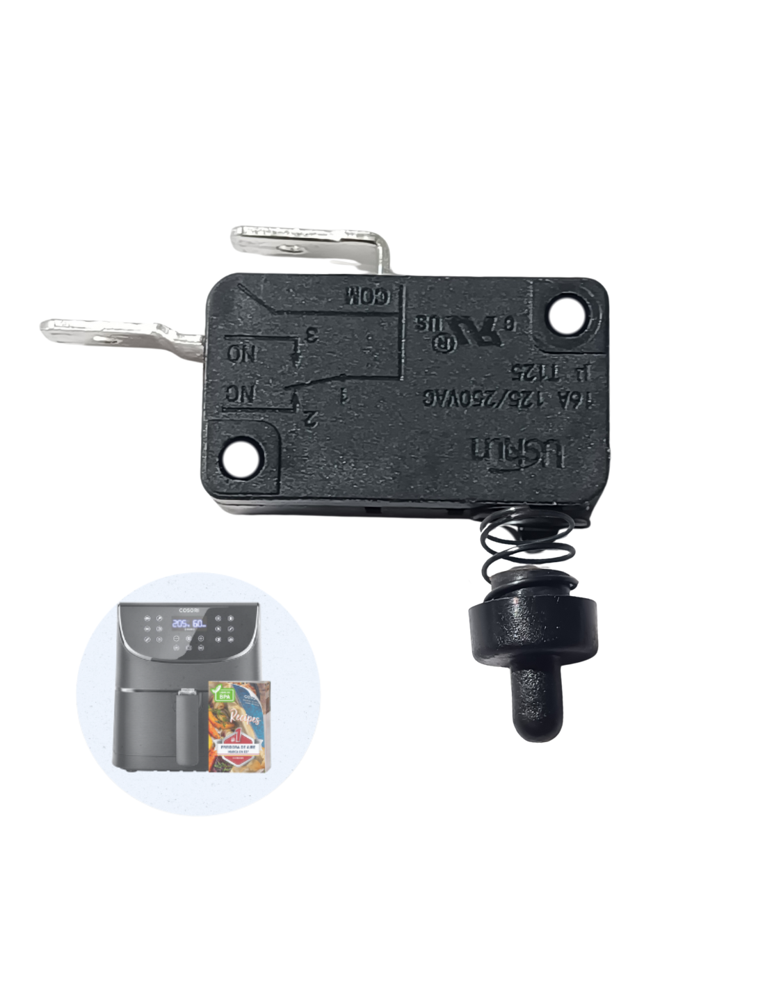 Sistema Cierre Cosori 5.5L Freidora de Aire CP158-AF/ CS158/ CO158