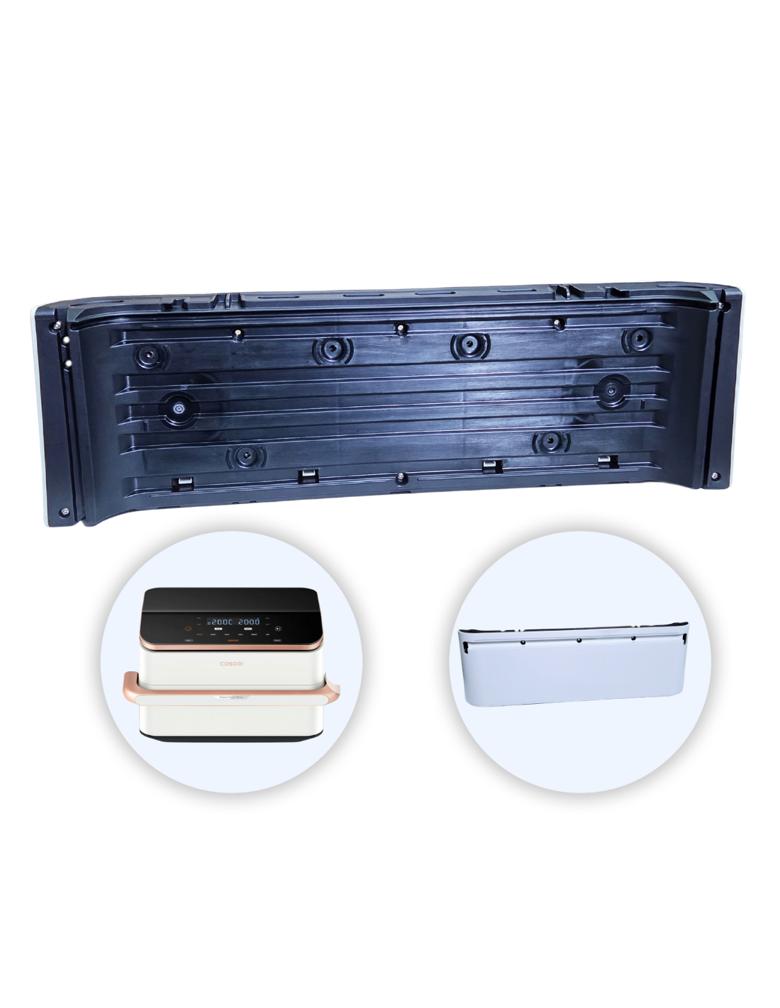 Frontal Cesta Cosori 10L Freidora de Aire Dual Blaze TwinFry