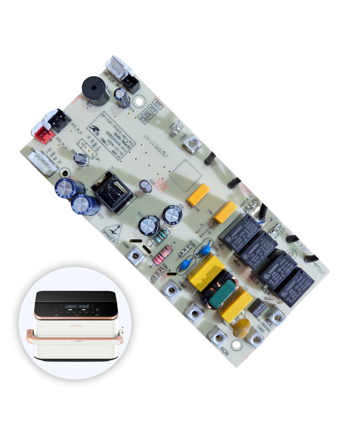 Placa PCB Cosori 10L Freidora de Aire Dual Blaze TwinFry