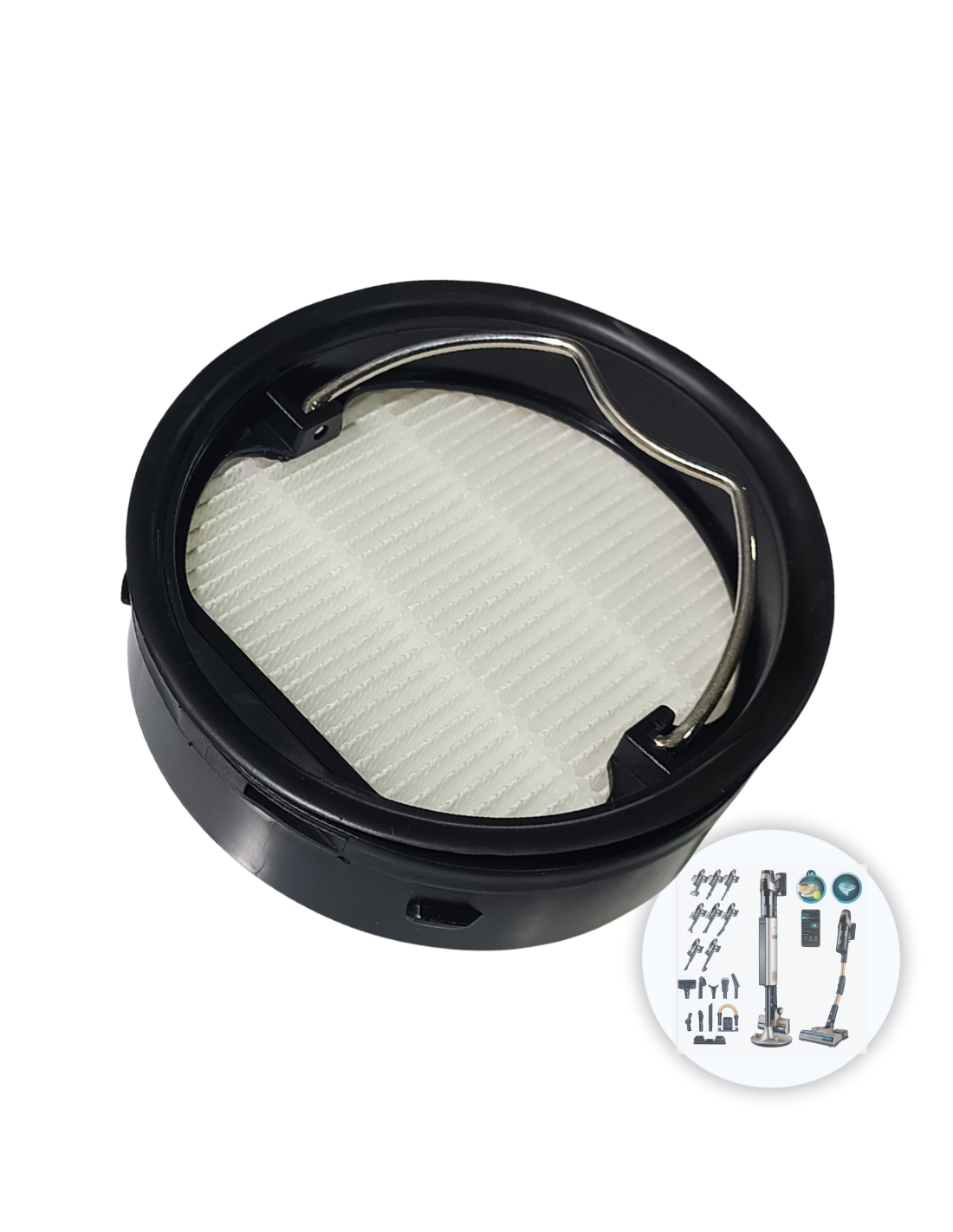 Filtro Hepa Conga Rockstar RZ90 AI AquaPet Flex Connected