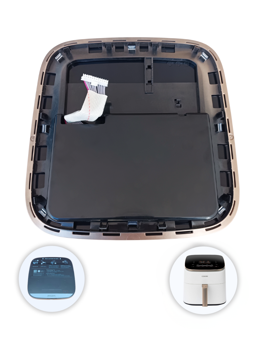 Pantalla LED Táctil Cosori 6L Freidora Aire Turbo Blaze Chef Edición