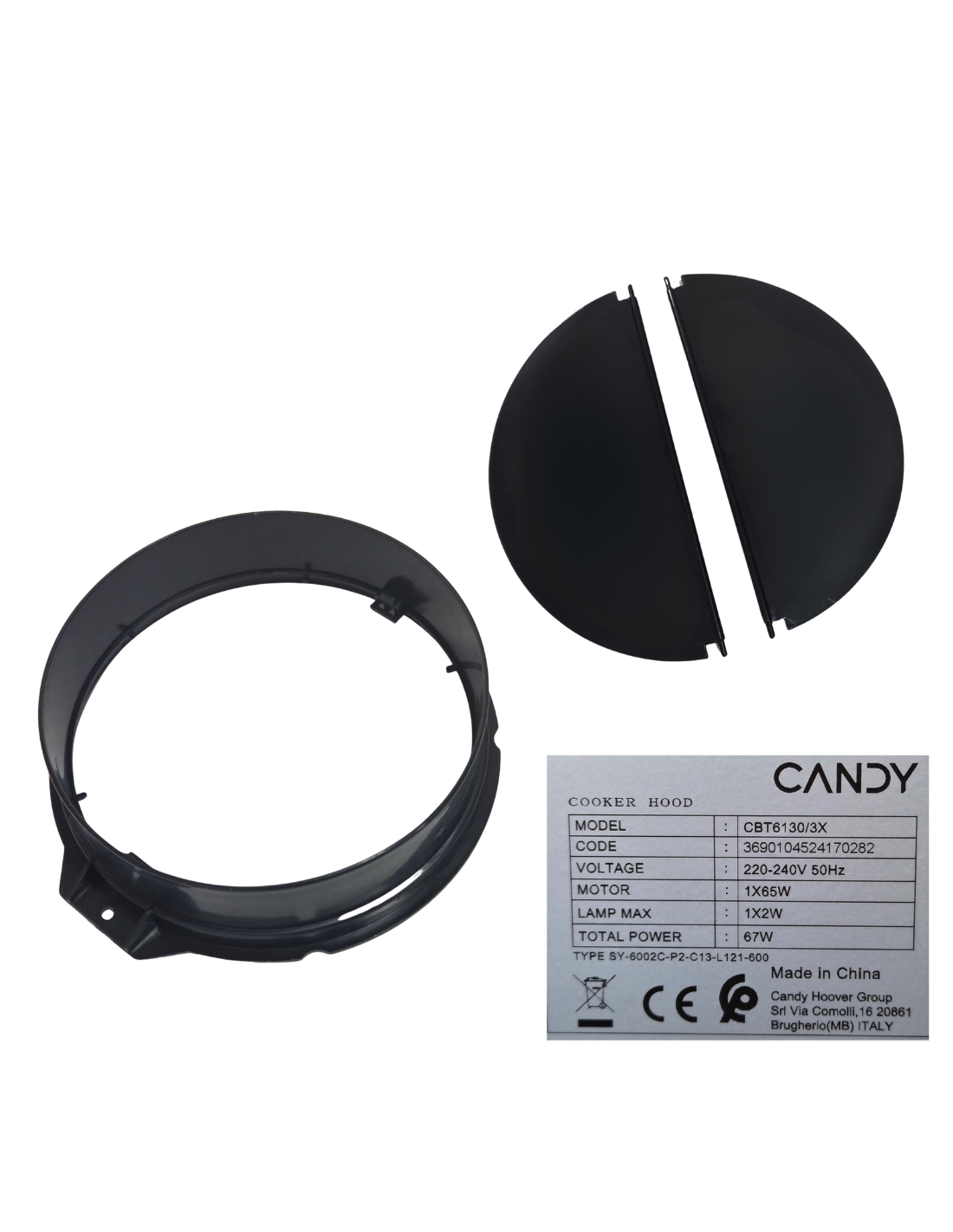 Válvula Retención 150 mm Candy CBT6130/3X, Campana Telescópica 60 CM