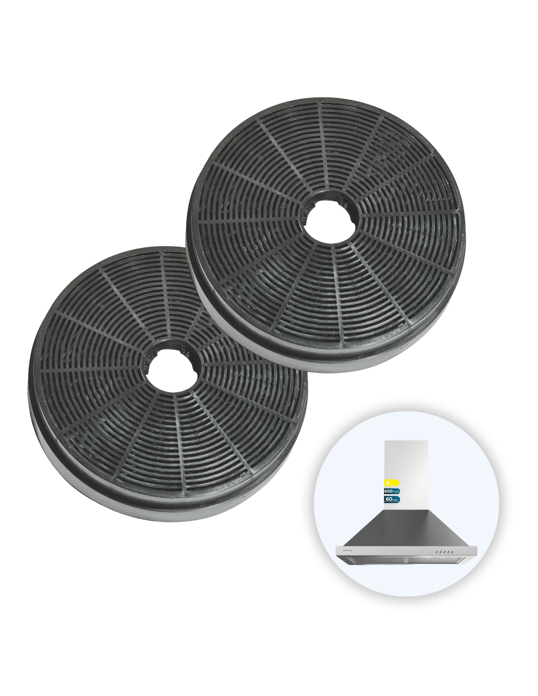 Pack Filtros Carbono Campana Bolero Flux PM 606500 Inox A