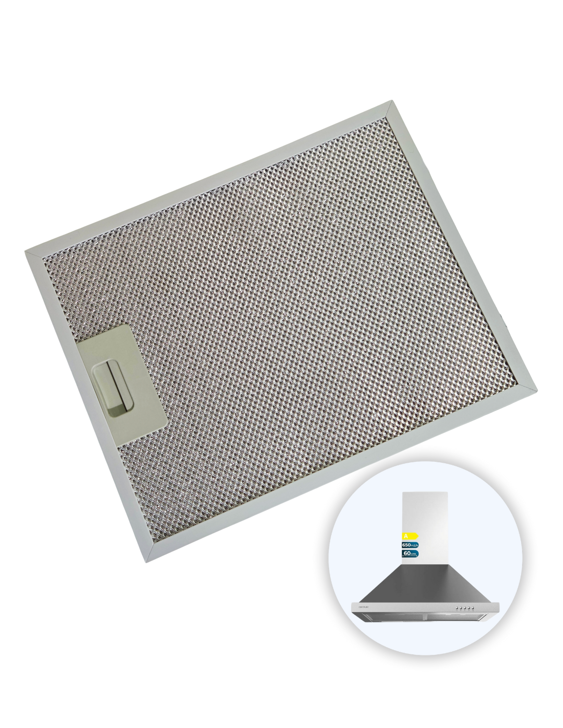 Filtro Metálico Carbono Campana Bolero Flux PM 606500 Inox A