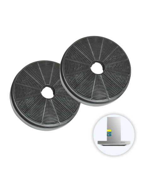 Pack Filtros Carbono Campana Bolero Flux TM 606500 Inox A