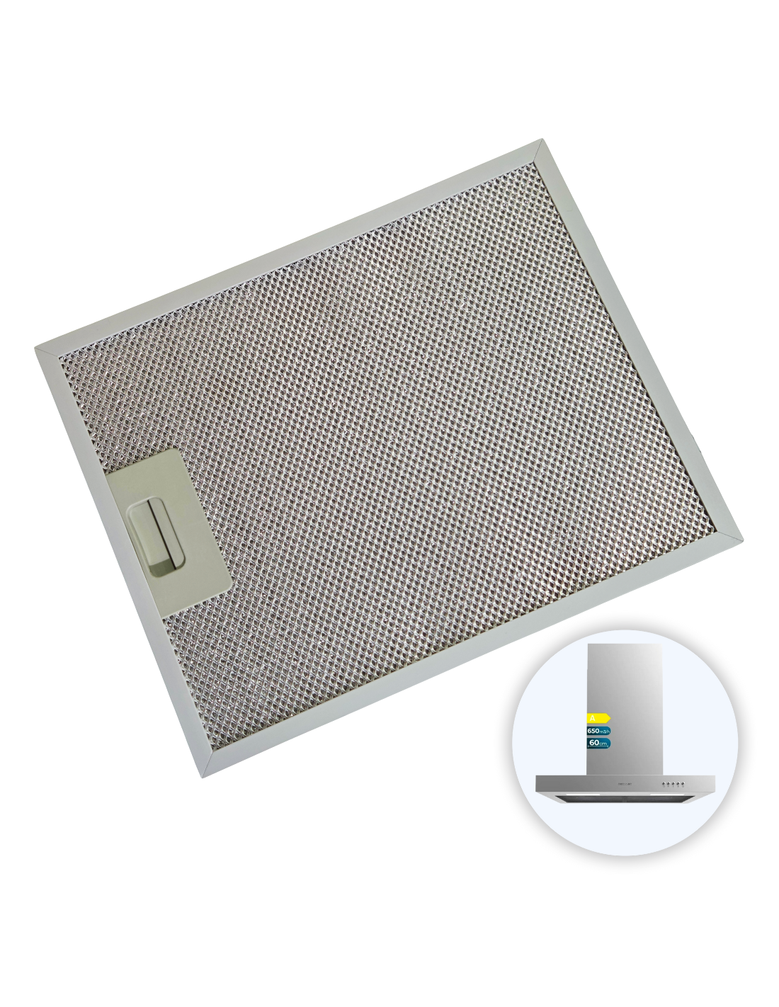 Filtro Metálico Campana Bolero Flux TM 606500 Inox A