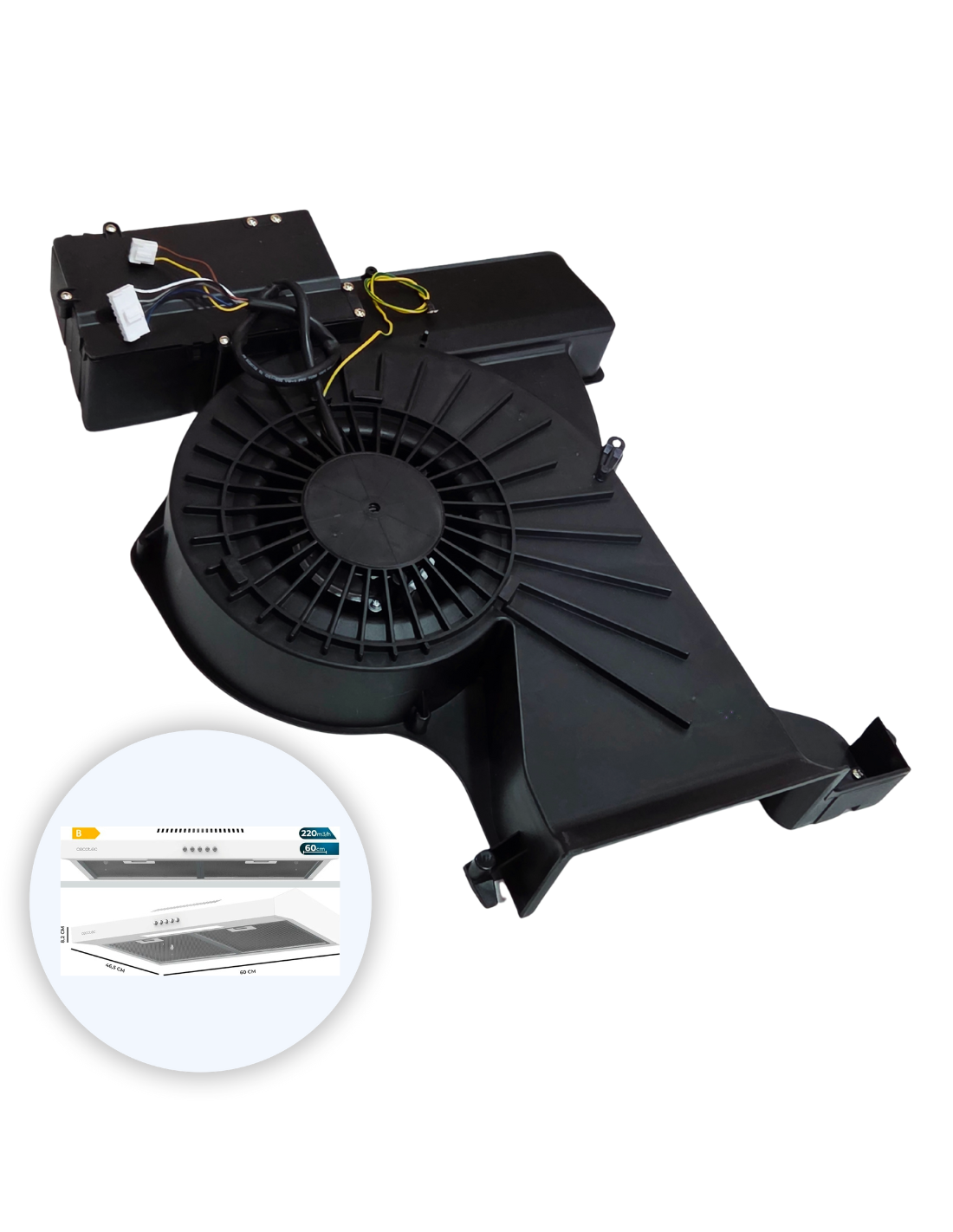 Motor Campana Bolero Flux 602200 White B, Motor 70W