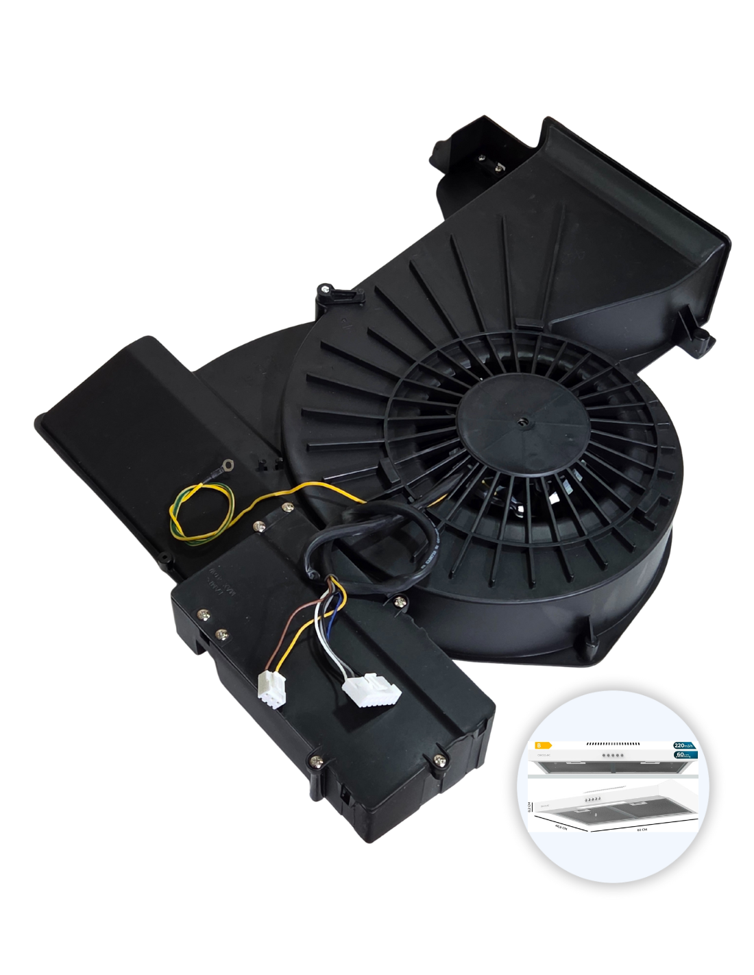 Motor Campana Bolero Flux 602200 White B, Motor 70W