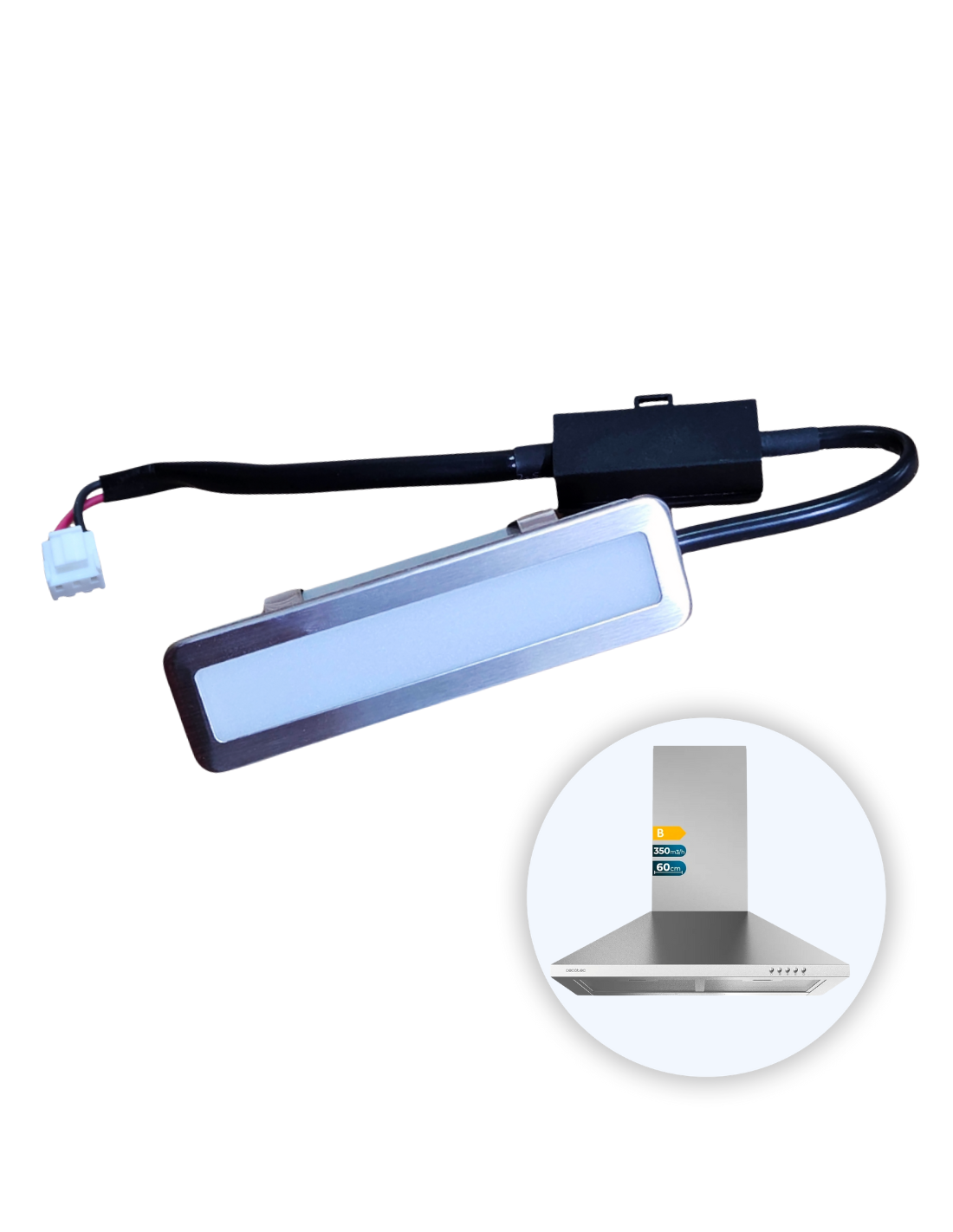 Luces LED Campana Bolero Flux PM 603500 Inox B. Motor 65W