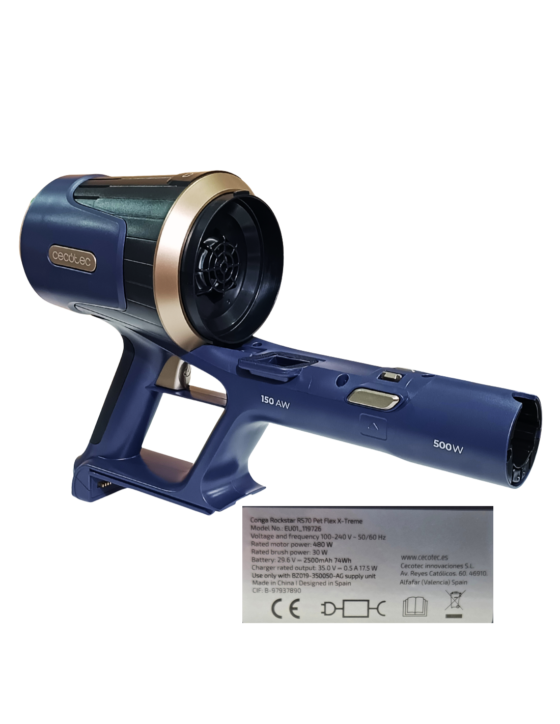 Cuerpo Motor Conga Rockstar RS70 Pet Flex X-Treme Modelo: EU01_119726