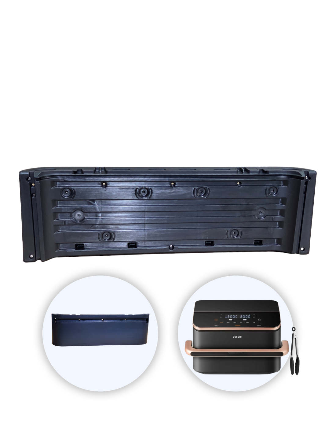 Frontal Cesta Cosori 10L Freidora de Aire Dual Blaze TwinFry