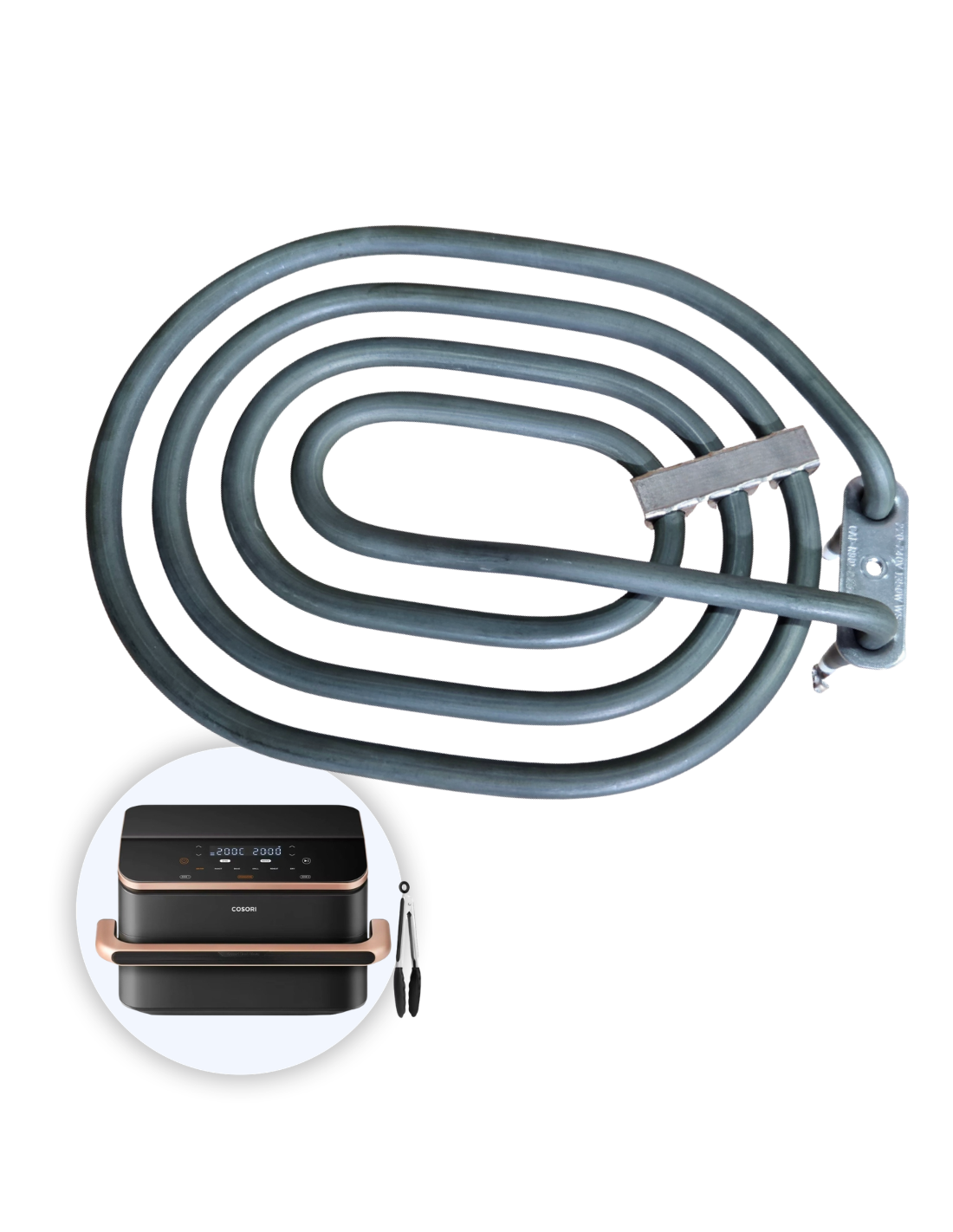 Resistencia 1350W Cosori 10L Freidora de Aire Dual Blaze TwinFry