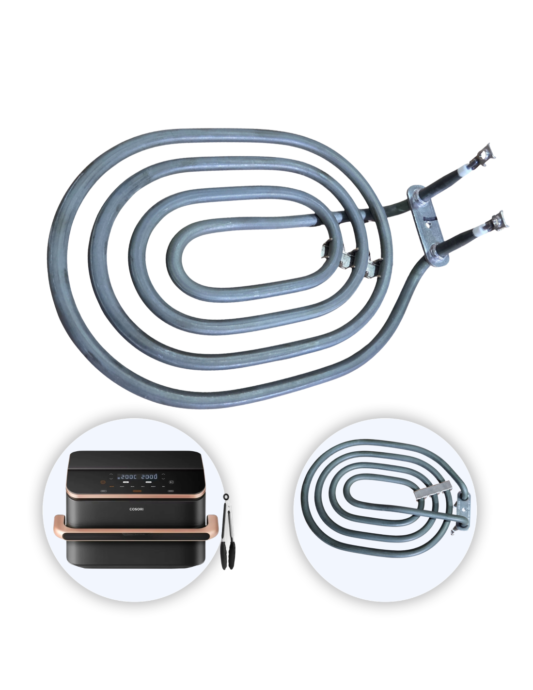 Resistencia 1350W Cosori 10L Freidora de Aire Dual Blaze TwinFry