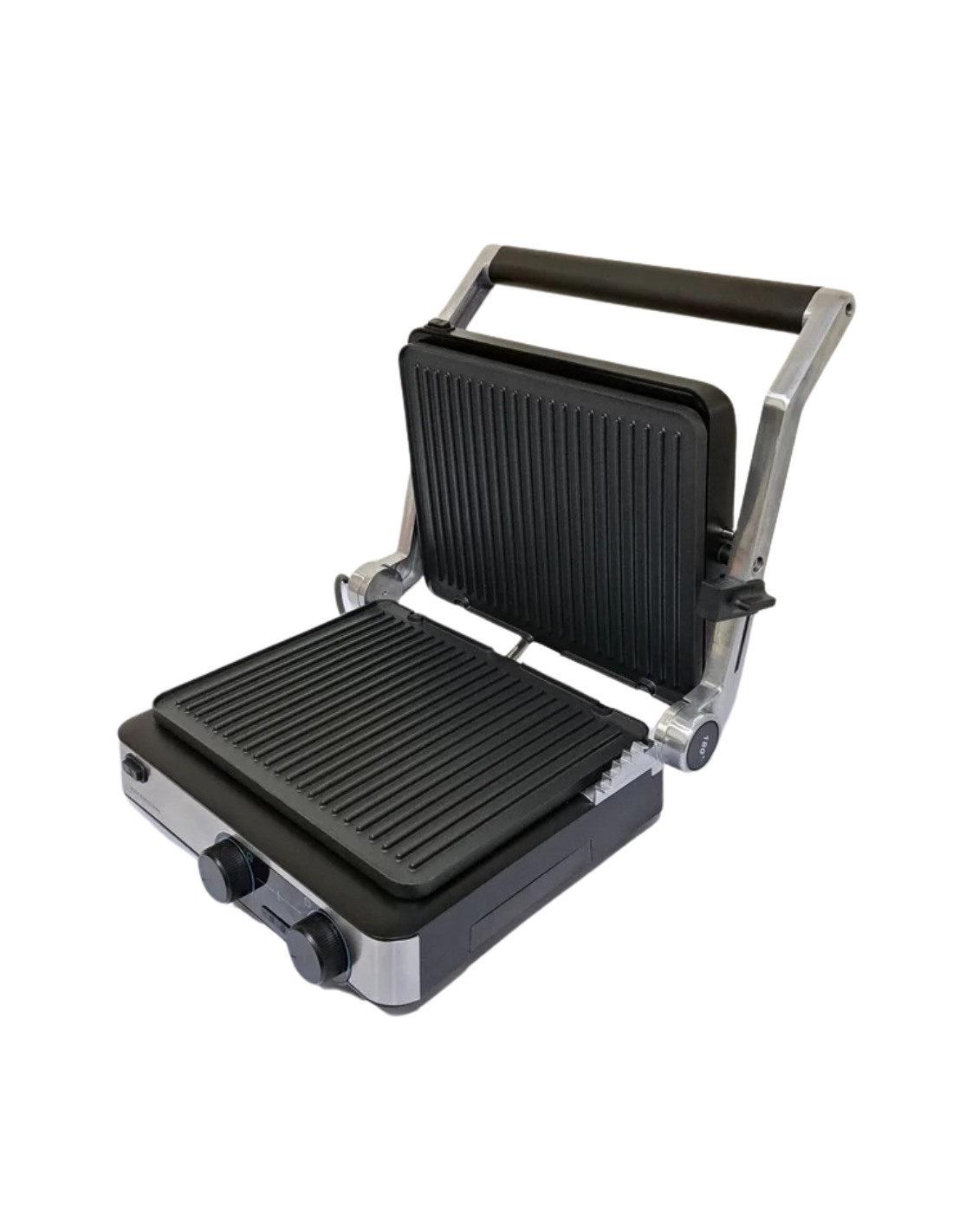 Cecotec Parrilla Eléctrica Rock’nGrill Dual. 2000W, Control de Temp