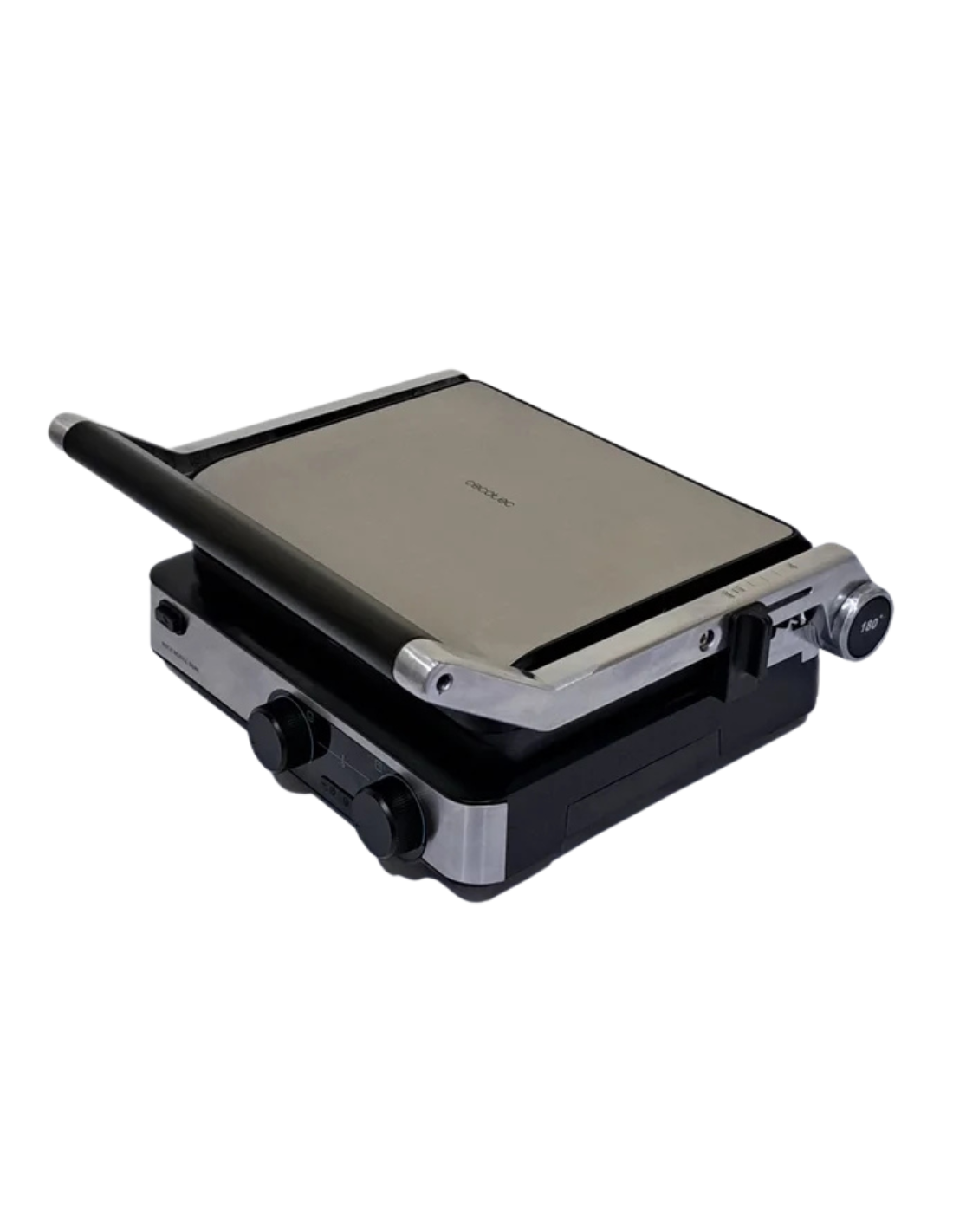 Cecotec Parrilla Eléctrica Rock’nGrill Dual. 2000W, Control de Temp